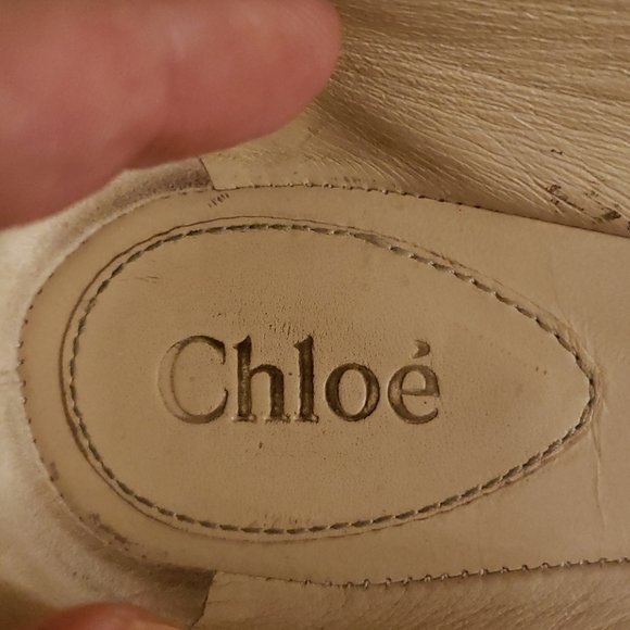 😊Chloe Lauren Sheepskin Leather Flats In Gray😊 - Picture 5 of 10